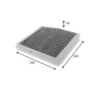 Valeo Filtre d'habitacle 715814 Protect – Charbon actif, anti-pollen, poussière, bactéries, odeurs