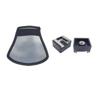 1x Flash Diffuser Silver/White Reflector for Nikon Speedlite SB-600,SB-800 & 2Pcs Flash Hot Shoe Mount Adapter