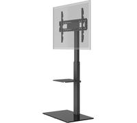 1x Goobay 58526 Basic Support TV au sol Basic (taille L), noir - Support pour téléviseurs et moniteurs entre 37 et 70 pouces (94-178 cm) jusqu'à 40 kg, orientable