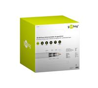 1x Goobay 74020 Câble coaxial SAT 120 dB, 4x blindé, CCS, 305 m, blanc - pour installations numériques par câble SAT et BK