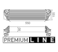 1x Intercooler, échangeur MAHLE CI 184 000P convient pour BMW
