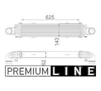 1x Intercooler, échangeur MAHLE CI 357 000P convient pour MERCEDES-BENZ