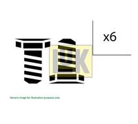 1x Jeu de vis, volant moteur Schaeffler LuK 411 0233 10 adapté pour OPEL