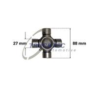 1x Joint, arbre de transmission TRUCKTEC AUTOMOTIVE 02.34.044 convient pour