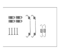 1x Kit d'accessoires, mâchoires de frein de stationnement TEXTAR 97042900