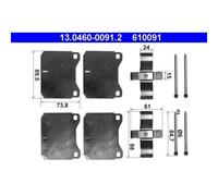 1x Kit d'accessoires, plaquette de frein à disque ATE 13.0460-0091.2