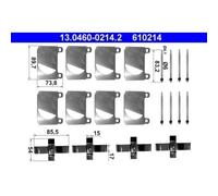 Kit d'accessoires, plaquette de frein ATE 13.0460-0214.2