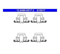 1x Kit d'accessoires, plaquette de frein à disque ATE 13.0460-0517.2
