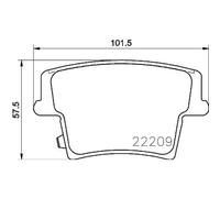 1x Kit de plaquettes de frein, frein à disque BREMBO P 11 040 convient pour