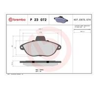 Brembo Plaquettes de frein avant P23072