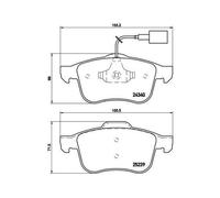 Brembo P 23 132 Plaquette de frein