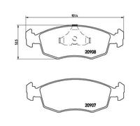 Brembo – Jeu de 4 plaquettes de frein P 24 019 – Réf. P 24 019