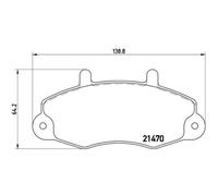 Plaquettes de frein P 24 032 BREMBO pour FORD TRANSIT Autobus/Autocar