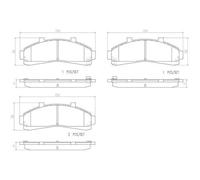 Brembo Kit de plaquettes de frein P 24 041 – Avant – Frein à disque