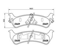 1x Kit de plaquettes de frein, frein à disque BREMBO P 24 042 convient pour