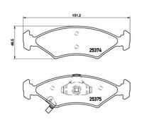 Brembo Plaquettes de frein avant P 30 062 pour KIA Sportage