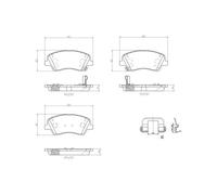 Brembo Plaquettes de frein P 30 098 pour KIA HYUNDAI