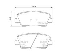 Plaquettes de frein P 30 104 BREMBO pour KIA GENESIS