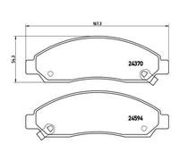 1x Kit de plaquettes de frein, frein à disque BREMBO P 34 005 convient pour