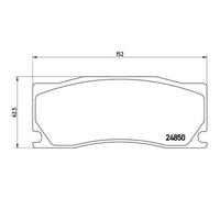 1x Kit de plaquettes de frein, frein à disque BREMBO P 36 023 convient pour