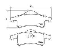 1x Kit de plaquettes de frein, frein à disque BREMBO P 37 006 convient pour