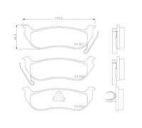 1x Kit de plaquettes de frein, frein à disque BREMBO P 37 009 convient pour
