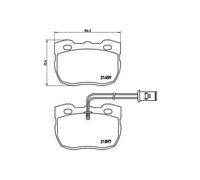 Brembo Plaquettes de frein P 44 004 pour Land Rover Discovery I