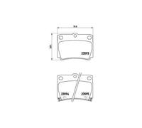 BREMBO P 54 026 Plaquettes de frein