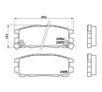 Plaquettes de frein P 59 021 BREMBO pour OPEL ISUZU