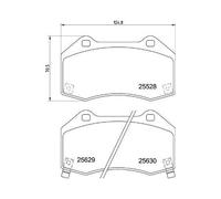 Brembo – Jeu de 4 plaquettes de frein P 59 094 – Réf. 131P59094