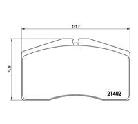 1x Kit de plaquettes de frein, frein à disque BREMBO P 65 006 convient pour