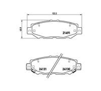 Brembo Plaquettes de frein arrière P 83 038 pour Toyota / Lexus