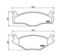 Brembo Kit de plaquettes de frein P 85 024 – frein à disque – 1x