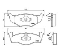 Plaquettes de frein P 85 025 BREMBO pour VW SEAT SKODA