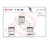Brembo Plaquettes de frein P 85 048 pour VW Transporter T4 Autobus/Autocar