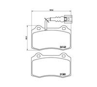 Brembo Plaquettes de frein P 85 104 pour SEAT LEON