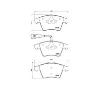Brembo Plaquettes de frein avant P 85 149 pour VW Touareg