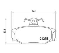 1x Kit de plaquettes de frein, frein à disque BREMBO P 86 009 convient pour