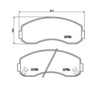 1x Kit de plaquettes de frein, frein à disque BREMBO P 99 003 convient pour