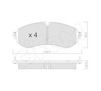 Plaquettes de frein 822-1263-0 CIFAM pour VW MAN
