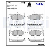 DELPHI LP1941 Plaquettes de frein