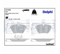 1x Kit de plaquettes de frein, frein à disque DELPHI LP1960 convient pour BMW