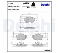 DELPHI LP3739 Plaquettes de frein