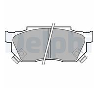 Plaquettes de frein Semi-Metallic LP445 DELPHI pour HONDA CIVIC IV Hatchback