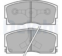 1x Kit de plaquettes de frein, frein à disque DELPHI LP626 convient pour