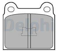 Plaquettes de frein Semi-Metallic LP76 DELPHI pour AUDI VW