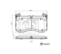 FEBI BILSTEIN 1000647 Plaquettes de frein