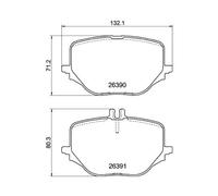 1x Kit de plaquettes de frein, frein à disque HELLA 8DB 355 041-121