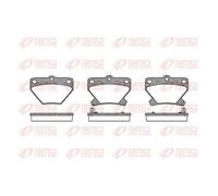 1x Kit de plaquettes de frein, frein à disque REMSA 0741.02 convient pour