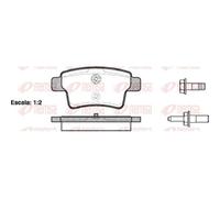 1x Kit de plaquettes de frein, frein à disque REMSA 1241.00 convient pour